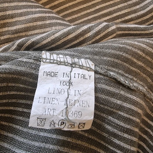 Made in Italy women's dress like new, white and gray, size L