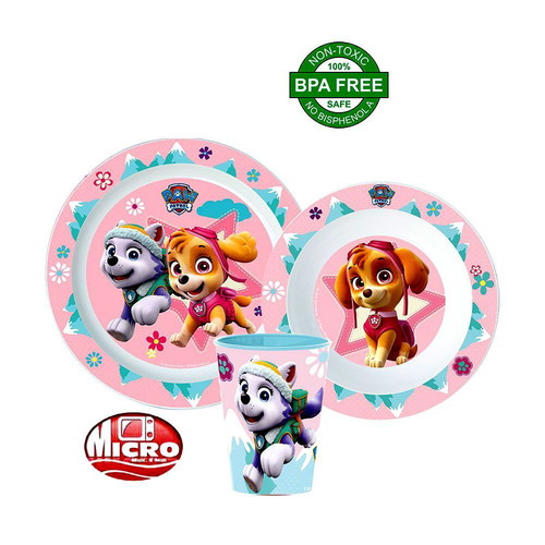 Paw Patrol Kids Dinner Set 3pcs New