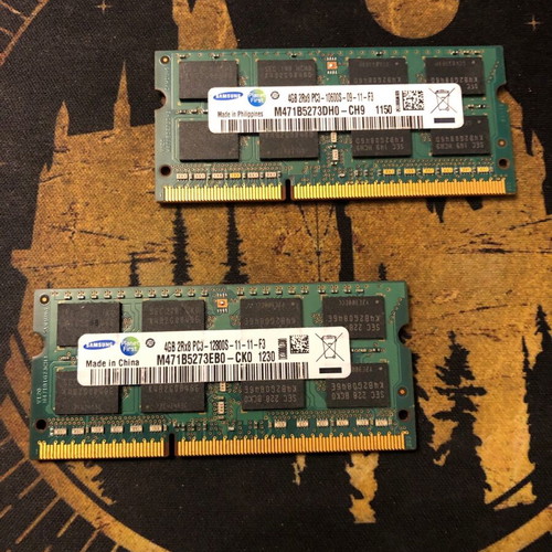 Samsung RAM 2x4GB used SODIMM