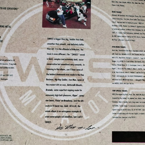 Swass Sir Mix A Lot vinyl in excellent condition