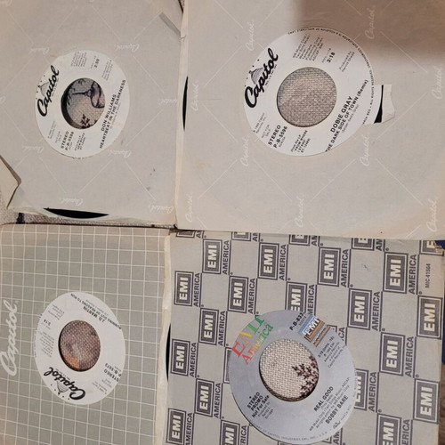 Vinyl records used, all together