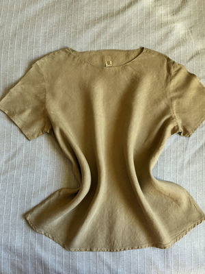 120% Lino Linen Top XL beige, like new