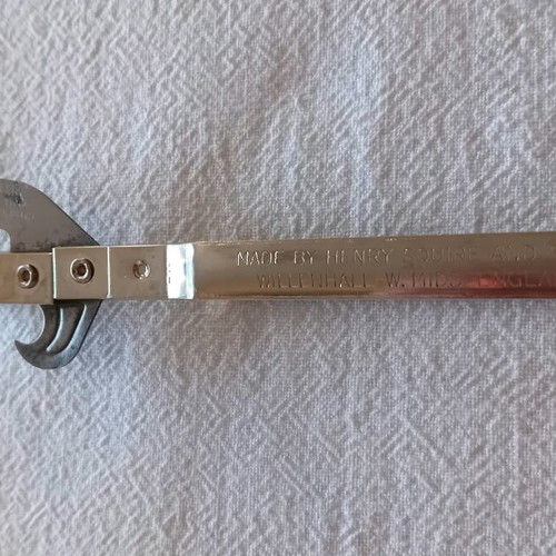 Vintage Henry Square and Sons Bottle Opener used, Sheffield steel