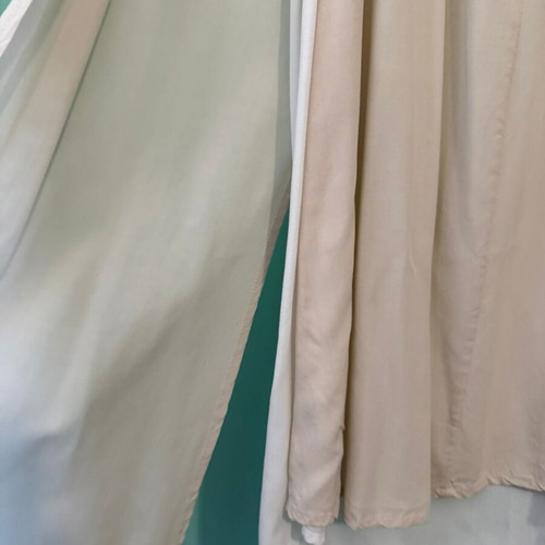 FALF long dress white-beige like new with open back