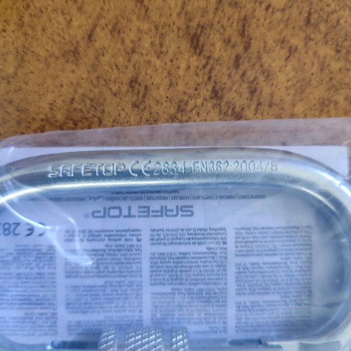 Safety Hooks 19 mm Screw Carabiner Pack of 2 New