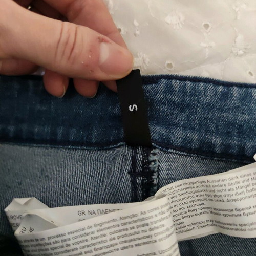 Hello Kitty denim jeans used, Y2K aesthetic, blue