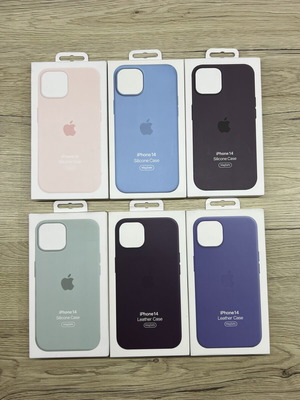 Apple Leather and Silicone Cases for iPhone 14 new, MagSafe