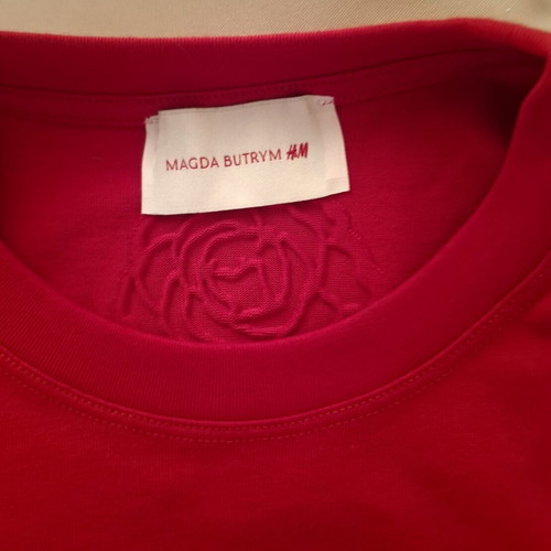 Magda Butrym for HM T-shirt like new, red, one size