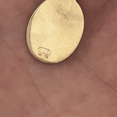 Gold 14k Zodiac Pendant used with hallmark