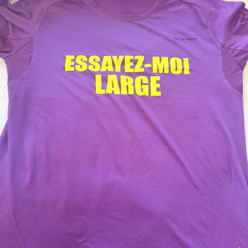 Quechua sports shirt used, purple, size large