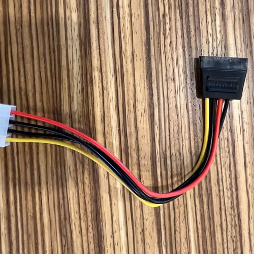 SATA 15Pin Male to 4Pin Floppy FDD Female Power Adapter Cable used 20cm
