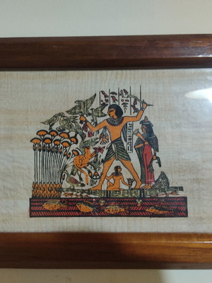 Egyptian painting used