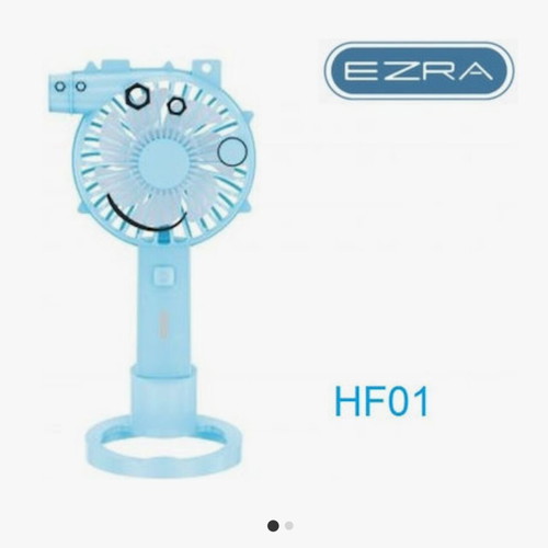Portable rechargeable USB fan blue new