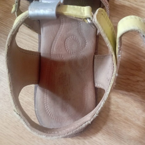 Superfit children's sandals multicolour with yellow and silver straps