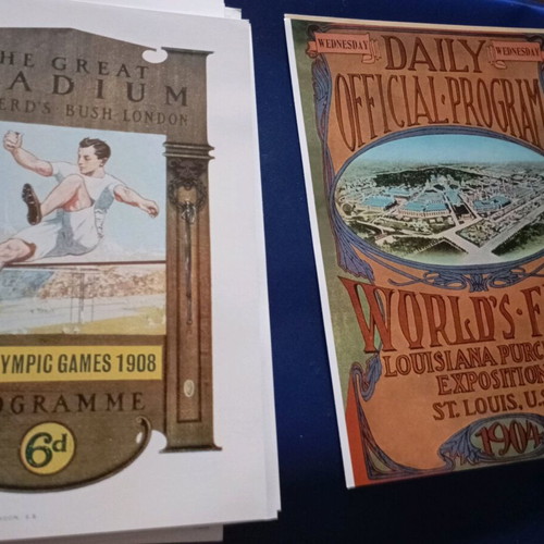 Olympic posters used, box set 1896-2004