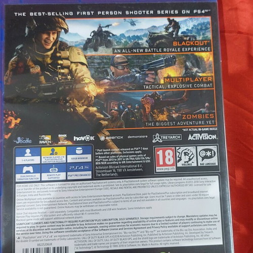 Call of Duty Black Ops 4 PlayStation 4 game like new with box