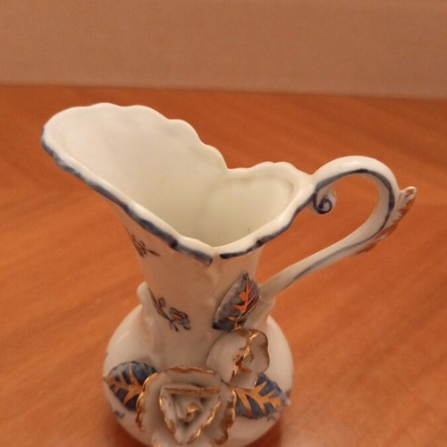 Vintage Tajimi Pottery Japan miniature porcelain pitcher Mino ware