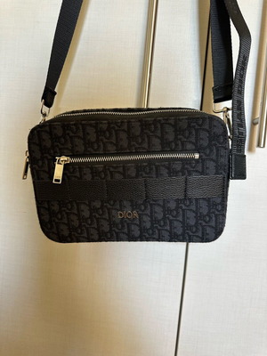 Crossbody bag new, dark gray and black