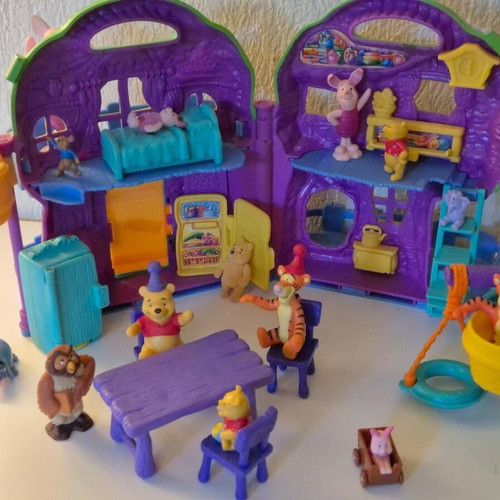 Vintage Winnie the Pooh Mattel 100 Acre Wood playset bundle