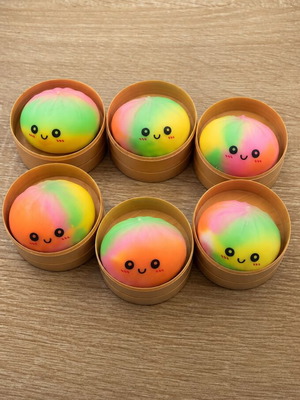 Squishy rainbow and butter, like new, random color, 1 piece