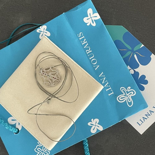 Silver pendant with colorful zirconia Liana Vouraki
