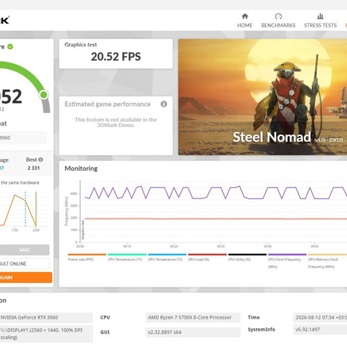 Gigabyte GeForce RTX 3060 12GB Gaming OC graphics card