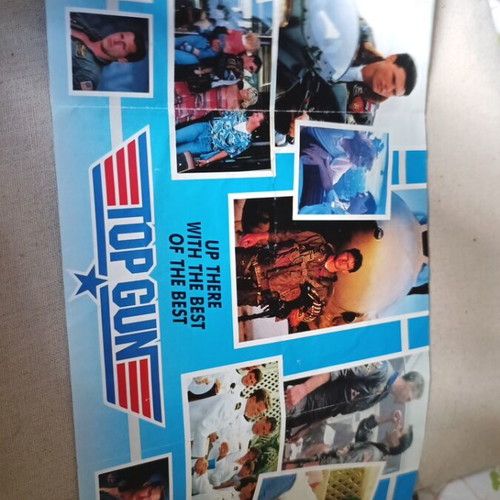 Vintage cinema programs set used, Top Gun 1986 and Annie 1982