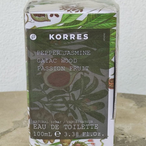 Korres Pepper Jasmine Gaiac Wood Passion Fruit Eau de Toilette 100ml new