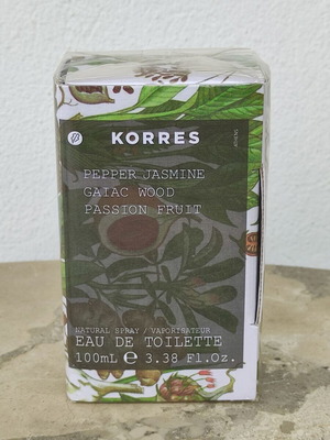 Korres Pepper Jasmine Gaiac Wood Passion Fruit Eau de Toilette 100ml new