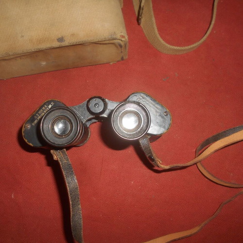 British Army WWII 1941 MKII Binoculars used with case