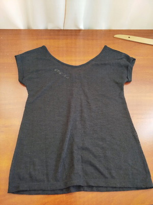 Stradivarius blouse summer, thin, semi-transparent, black like new
