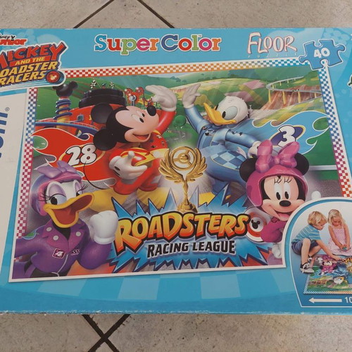 Clementoni Frozen & Mickey puzzles used, 70x100 cm, 40 pieces, pack of 2