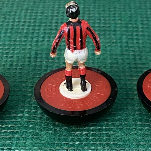 Vintage Subbuteo spares ref 57 AC Milan set of 3