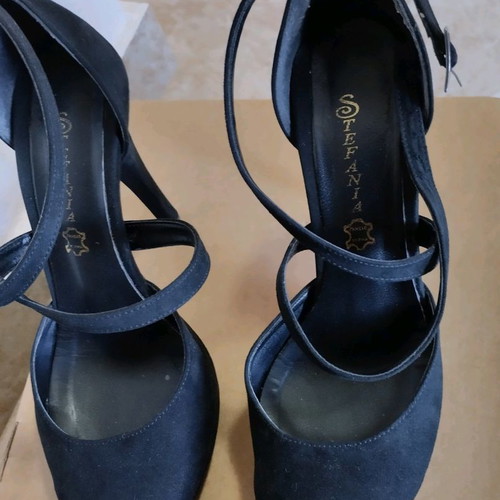 Stefania high heels used, black, heel 11cm, platform 2.5cm, size 38