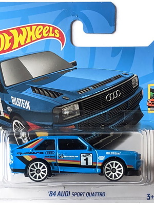 Hot Wheels 84 Audi Sport Quattro καινούργιο (μπλε)