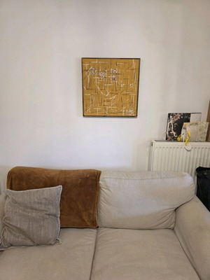 Πίνακας ζωγραφικής Golden Hour χειροποίητος καινούργιος 50x50 εκ.