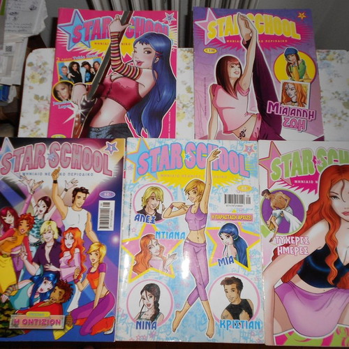 Teen magazines Star School No 1, 2, 3, 5, 9 and Teen Life 40 bound issues used
