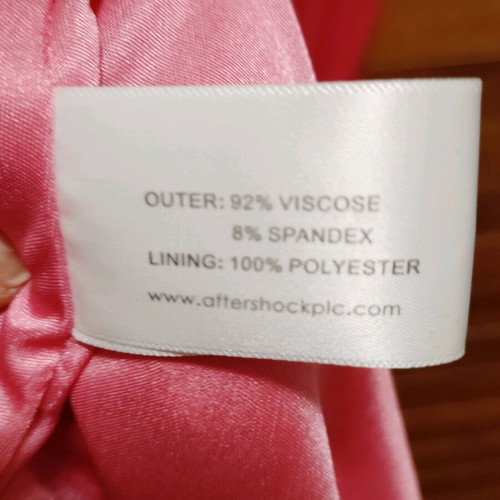 Pink maxi dress like new with one strap, size M/L Afterchock