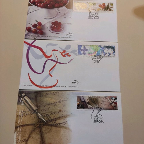 Europa first day covers 2005-2007-2008 like new