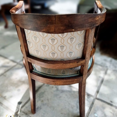 Tub Chairs antique pair made of solid wood like new