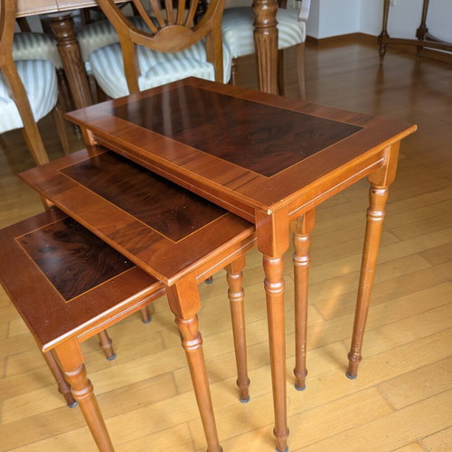 Set of three vintage nesting tables