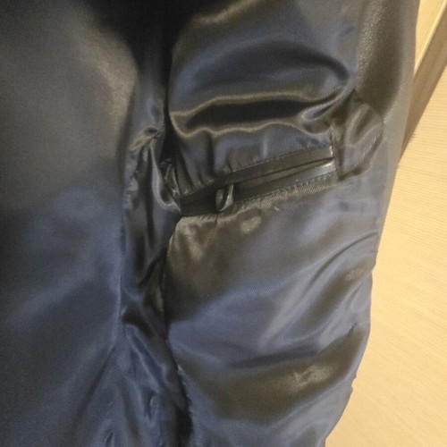 Berto Lucci men's leather jacket black like new, size 54