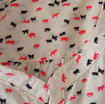 Zara shirt with dog print like new, white