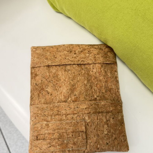 Panathinaikos cork tobacco pouch, handmade, antimicrobial