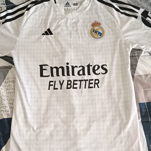 Mbappé Real Madrid football jersey, official replica