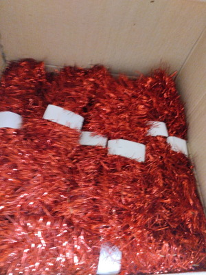 Vintage Christmas red garlands pack of 10, 2 meters each