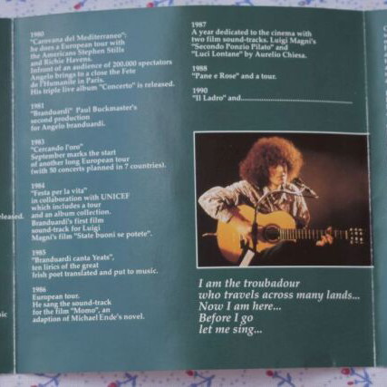 Angelo Branduardi Best Of CD used, folk