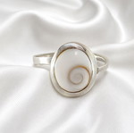 Handmade Gianniotiko ring silver 925 with sea eye stone new