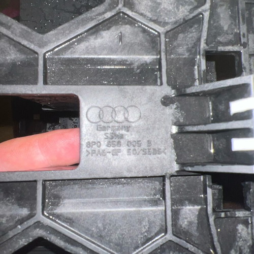 Audi A3 8P Radio Console Housing Cage used, original 8P0858005B