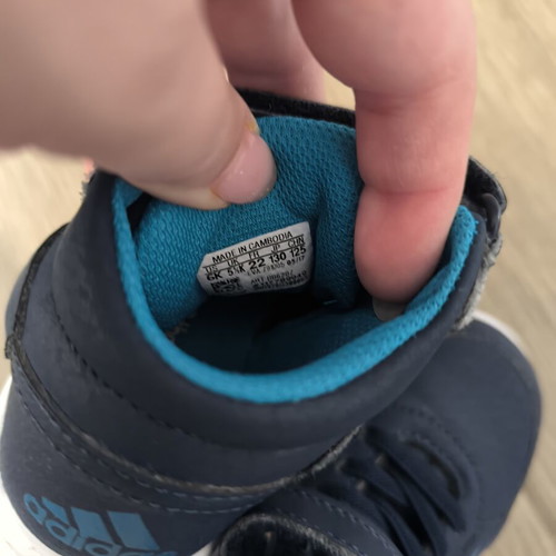 Adidas kids boots like new, blue, size 22